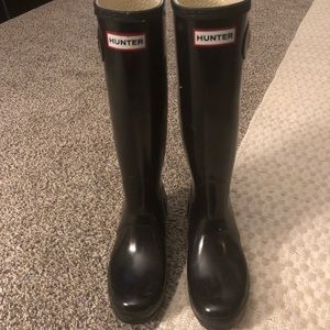 Black Hunter Boots size 8.